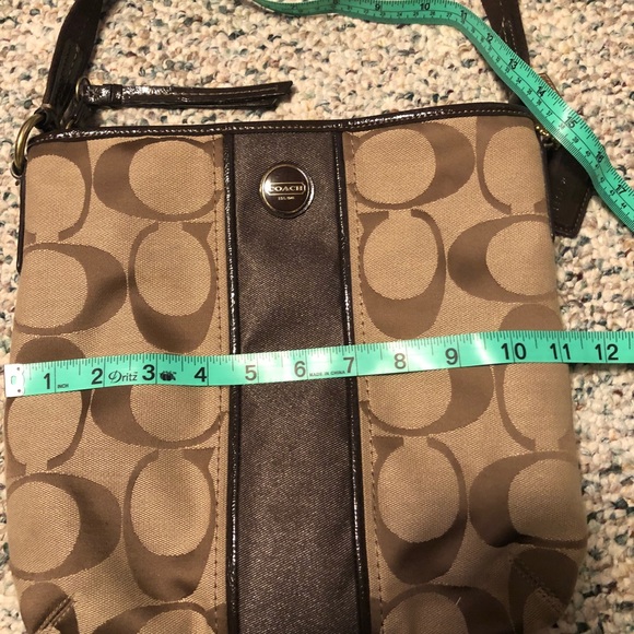 Authentic Coach Brown and Tan Purse - Picture 6 of 7